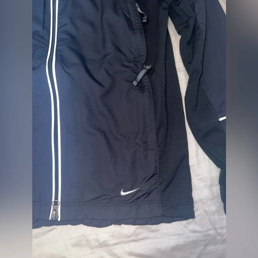 Nike Black Reflective Windbreaker Jacket Size S